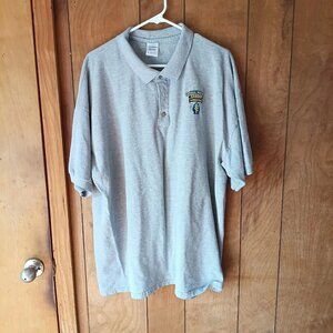 Gildan 2XL Gray Polo Shirt Ranger Airborne Military Embroidered
